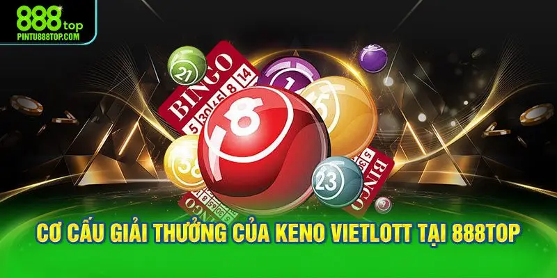 Cơ cấu giải thưởng của Keno Vietlott tại 888TOP